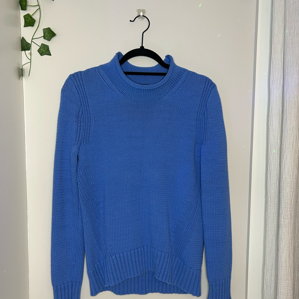 J. Crew Vibrant Blue Scoop Neck Sweater